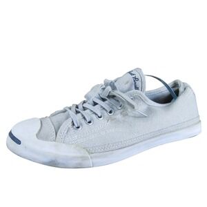 Converse Women's Jack Purcell Sneaker Gray Fabric Sz 8.5 Medium Gently Used 2025